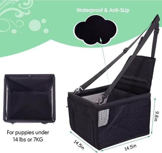 Voiture de panier de chien - chien de siège d’auto - chien de panier de voiture - voiture de siège de chien - coffre de voiture de panier de chien - voiture de coussin de chien - voiture de panier de Chiens