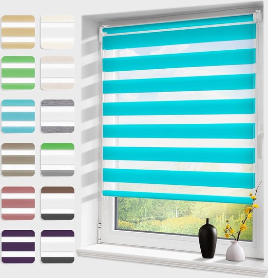 Plissé rolgordijn om vast te schroeven (grafiet, b 105 cm x h 150 cm) rolgordijn jaloezieën, houders om te schroeven/vouwgordijn inkijkbescherming en zonwering voor ramen / kleur en grootte naar keuze