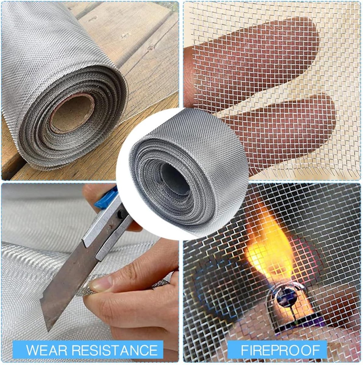 C&Xanadu Rouleau De Aille étallique Galvanisée Anti-rongeurs 100 X