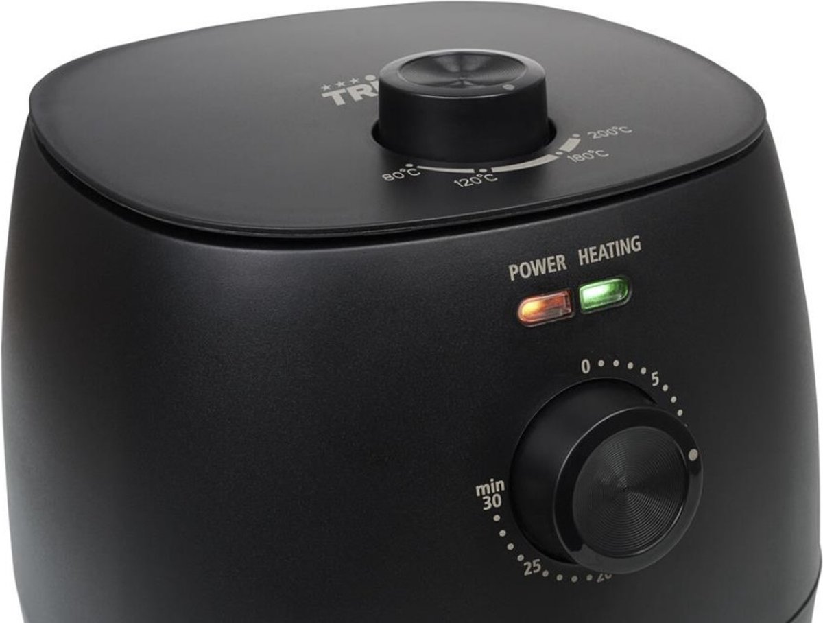 Tristar freidora de aire digital mini - Libre de aceite - 6 programas de cocción - Revestimiento antiadherente - Termostato ajustable - 2L - 1500W - FR-9015