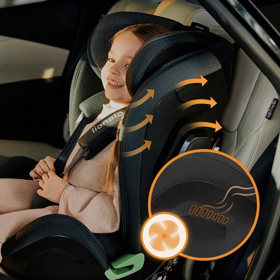 Lionelo Harper- i-Size Autostoeltje - 9-36kg - 76-150cm - Isofix - TopTether van LIONELO — afbeelding 3