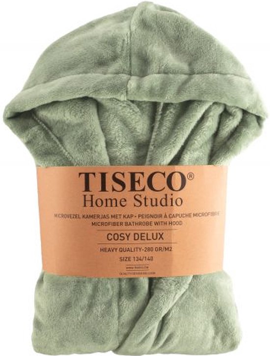 Tiseco - Peignoir COSY - pour enfants, en microflanelle - 158/164, Sea green