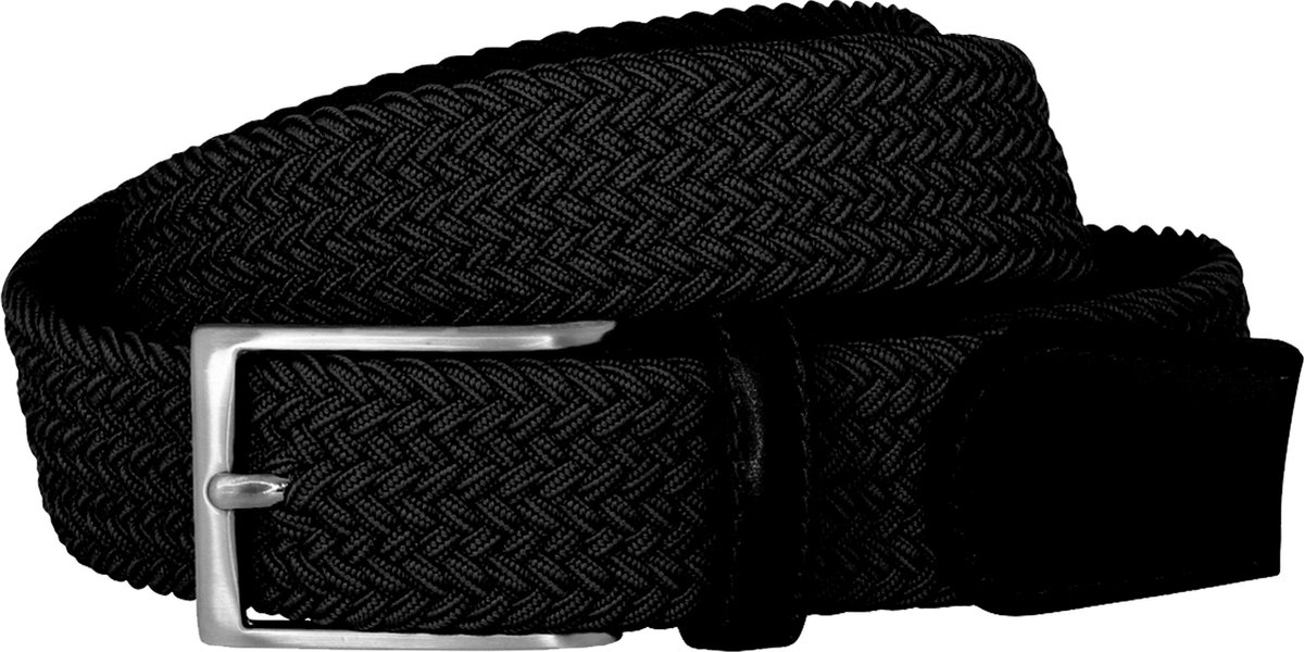 LINDENMANN elastische heren riem - zwart