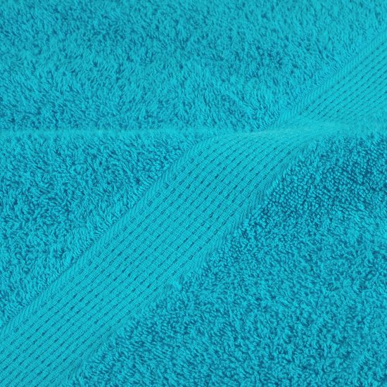 vidaXL - Serviettes de bain - SOLUND - 4 - pièces - 600 - g/m² - 70x140 - cm - turquoise