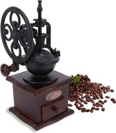 Bol.com Koffiemolen Vintage Bonenmolen - Handmatige Bonenmolen Houten Koffiemolen Met Lade aanbieding
