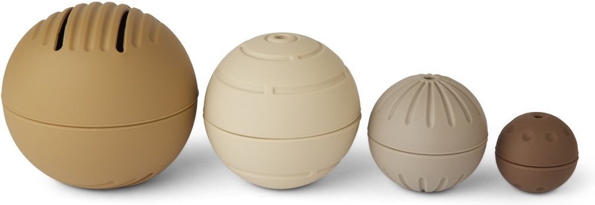 Nuuroo - Neo siliconen ballen 4 st.-bruin mix