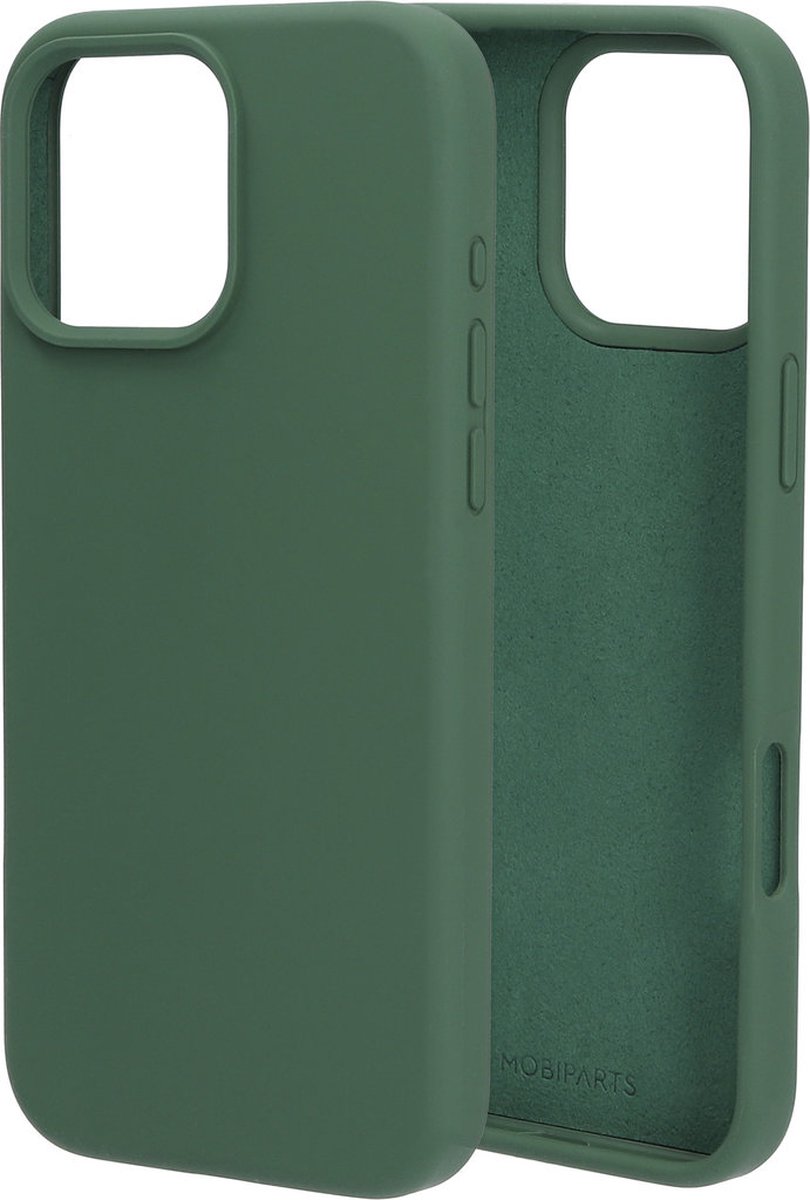 Mobiparts hoesje geschikt voor de Apple iPhone 16 Pro Max - Siliconen - Groen