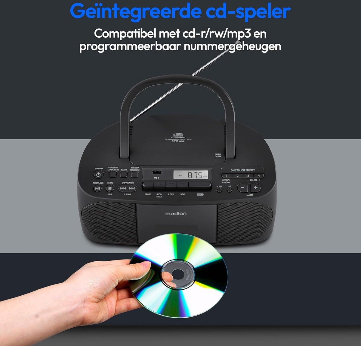 Cassettespeler, Cassettespeler met Stereo-uitgang en Automatische Omkeerfunctie, Plug-and-play USB-formattering, Draagbare Zakcassettespeler