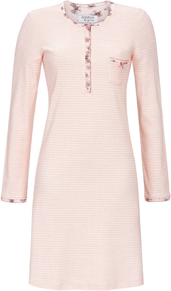 Ringella Peach Stripe – Nachtkleed – 4561003 – Pink – Roze
