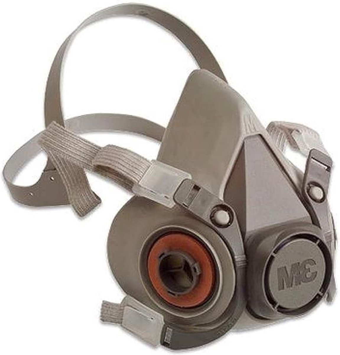 Herbruikbaar halfmasker maat M grijs - 6200M