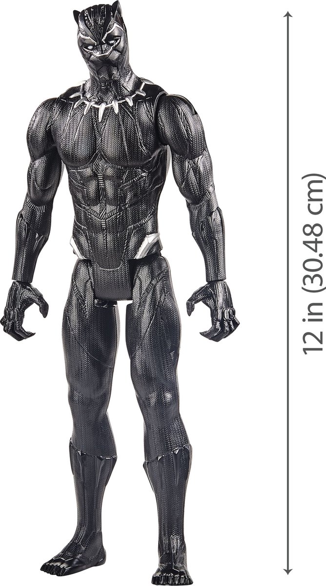 Hasbro Marvel actiefiguur Black Panther - Avengers Titan Hero 30 cm. — afbeelding 2