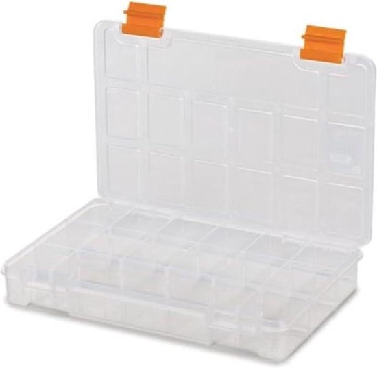 Assortimentsdoos met 15 vaste compartimenten - Stapelbaar - 230x150x33 ...