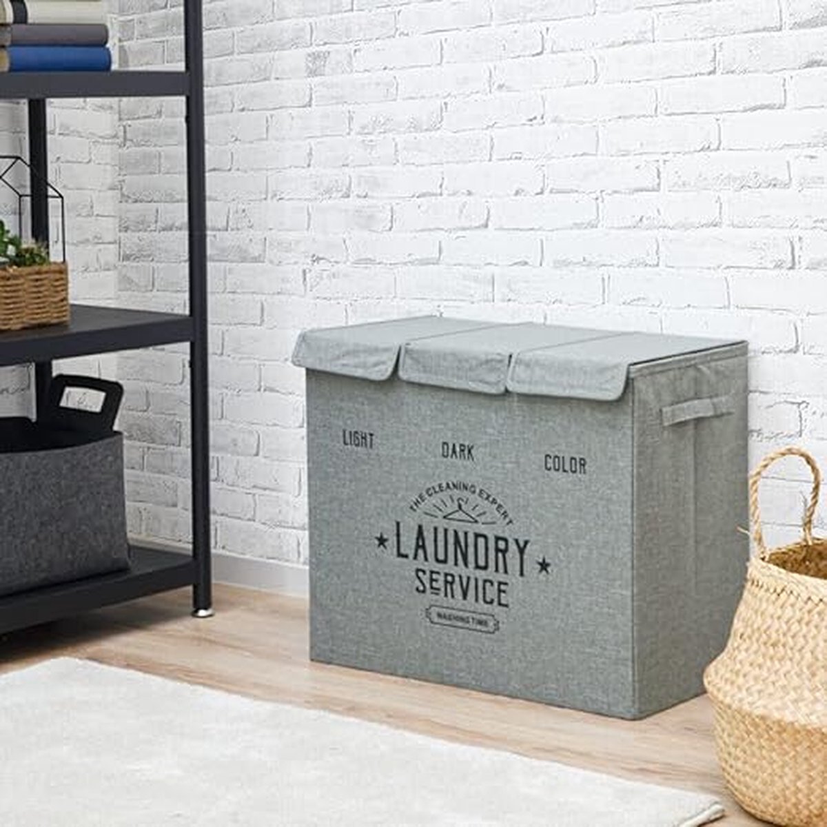 Goedkoopste Equivera Panier à Linge - Wasmand - Was Organizer - Was Sorteerder - Was Mand