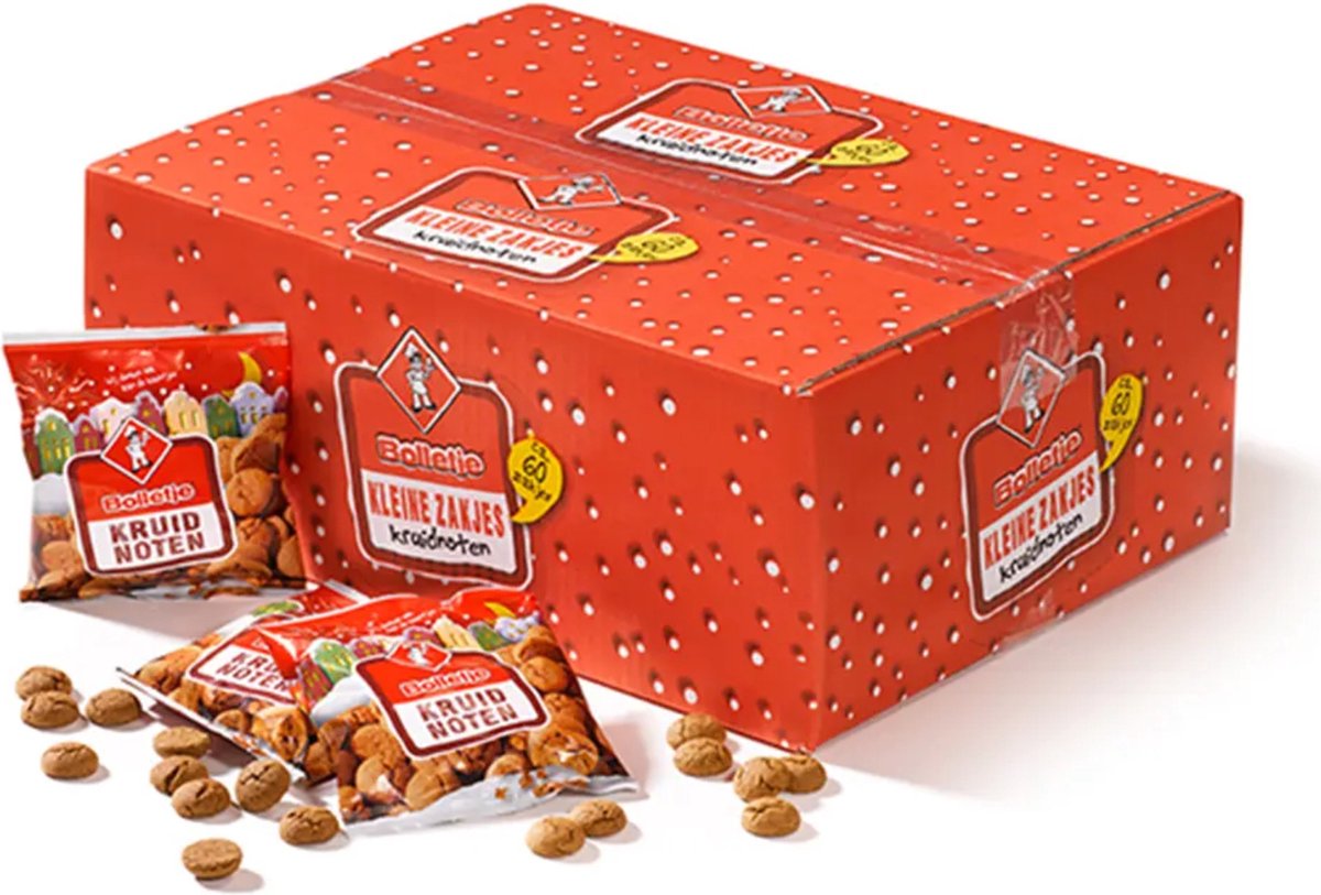 Bolletje Kruidnoten Uitdeelzakjes 60x 50gr