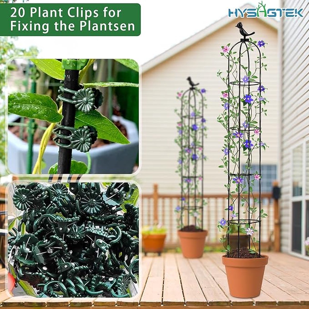 150 Cm Duurzame U-vormige Klimplanten Steunen Roestvrij Indoor Outdoor Bloemenstandaard Groente Tuinrek Met Obelisk Toren