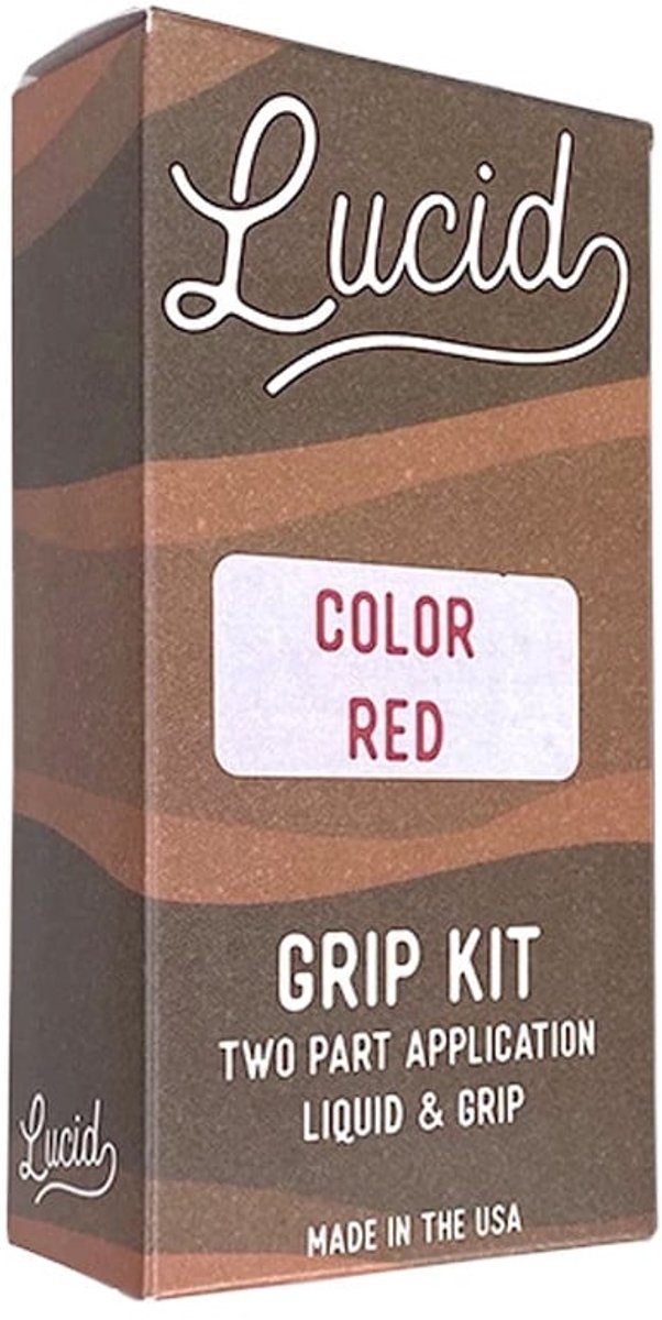 Lucid Grip Clear Spray On Grip Red