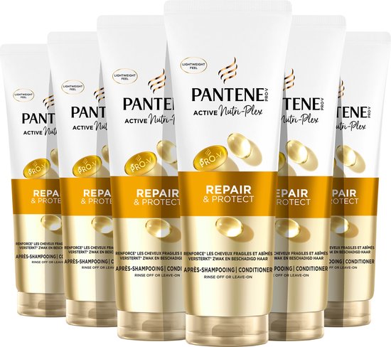 Pantene Pro- Revitalisant V Active Nutri-Plex Repair & Protect - Sensation légère - Pack économique 6 x 230 ml