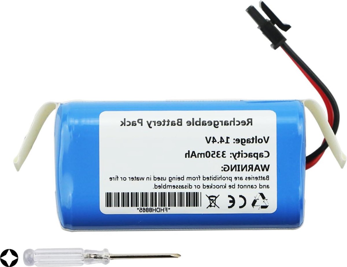 Rechargeable 3350mAh Robotstofzuiger Batterij voor Eufy RoboVac LR20 LR30 L35 - CMICR18650F9M-4S1P T2996011