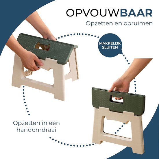 NATUMO® XL opstapkruk voor kinderen en volwassenen, klapkruk