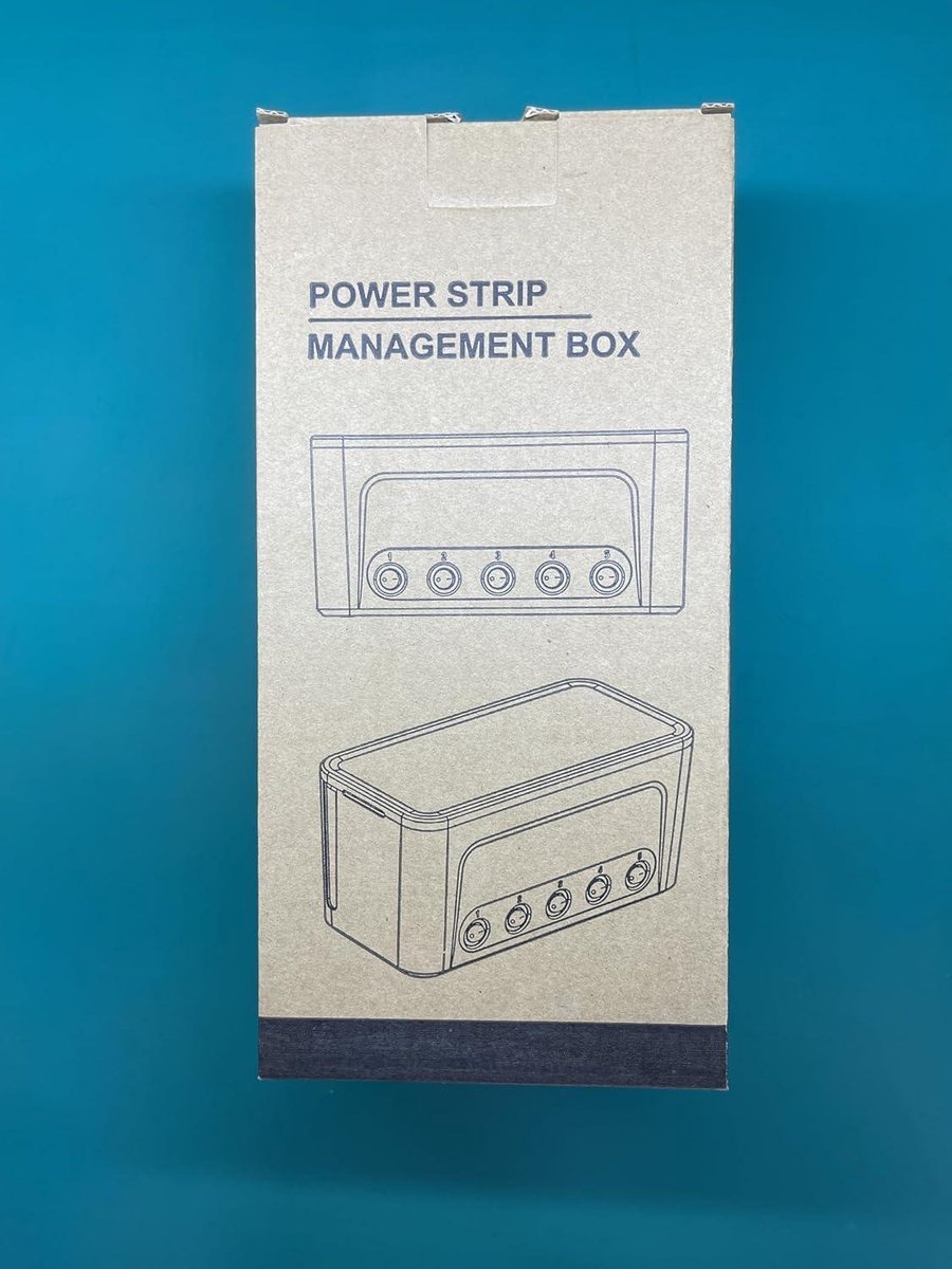 Stekkerdoos met kabelbeheerdoos, Cable Tidy Box en Meervoudige