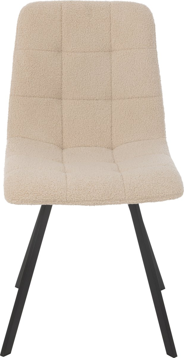 J-Line stoel Clark - metaal/polyester - wit