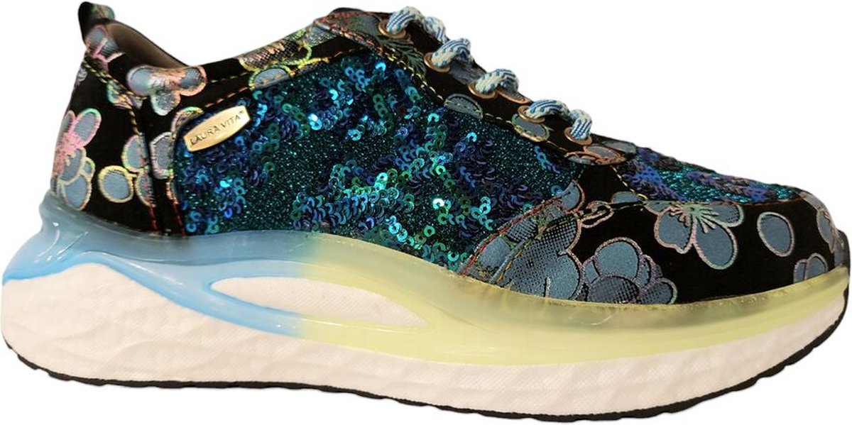 Laura Vita Limited Sneaker Radio 02 SL2207-2 Blauw Combi | bol
