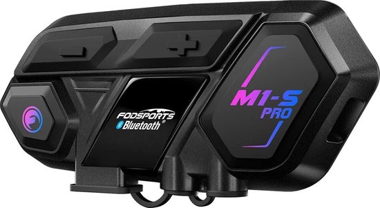 Motorfietsintercom - Motorfietshelm - Bluetooth - Headsets - Handsfree - Communicator - Intercom - 2000M Koppelbaar tot 6 Bestuurders - Bluetooth Helm Headset - Communicator BT Interphone