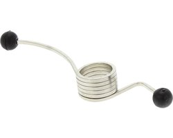 Deurdranger - speciaal voor deuren in een hoek - deurspin - vernikkeld