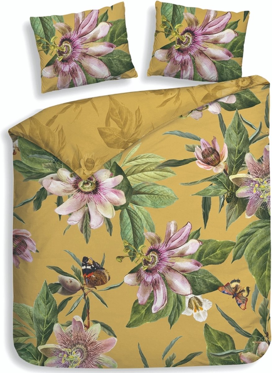 Heckettlane Sara Dekbedovertrek - Tweepersoons - 200x200/220 cm - Yellow