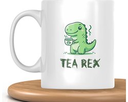 Tea rex mok - Kerstcadeau - Cadeau voor vrouwen en mannen - Koffiemok - Valentijnscadeau - Mokken en kopjes - Verjaardagscadeau - Koffiekopjes - Theeglazen - Cadeau voor vriend - Voor moeders en vaders - Keramische mok - 325 ml