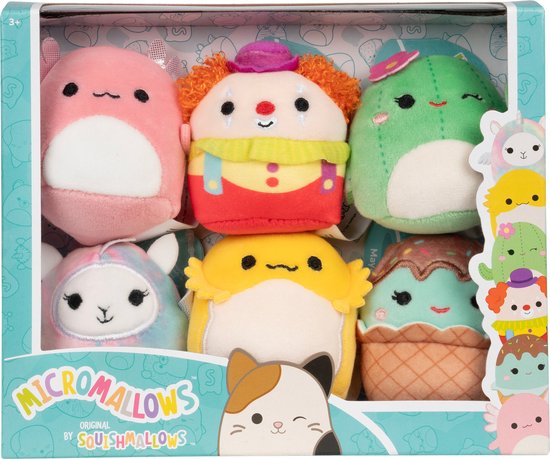 MicroMallows by Squishmallows 6,5cm 6 Pack Plush