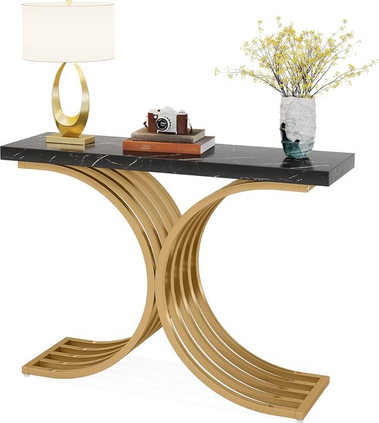 Tribesigns 140 cm consoletafel voor entree, industriële gangtafel met