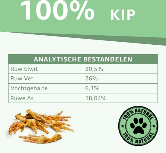 Woef Woef Snacks Snacks pour chiens Cuisses de poulet - 0,50 KG - Snacks cocooning - Viande séchée - Kip - à partir de 3 mois - Geen additifs