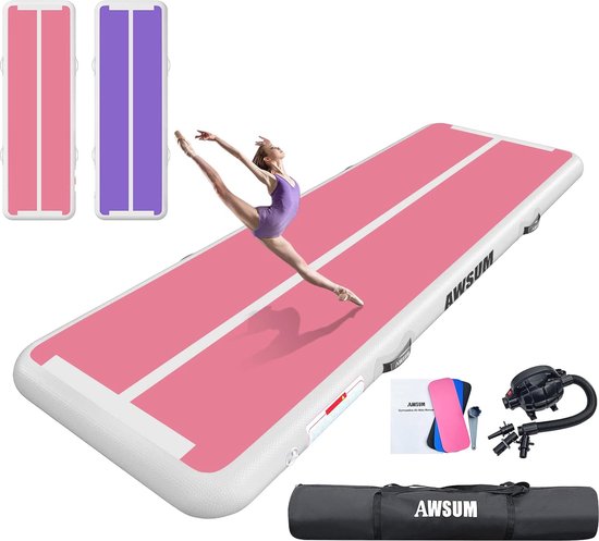 AirTrack Opblaasbaar | 4m | Retourdeal 36% Korting - Fitnessmaterialen
