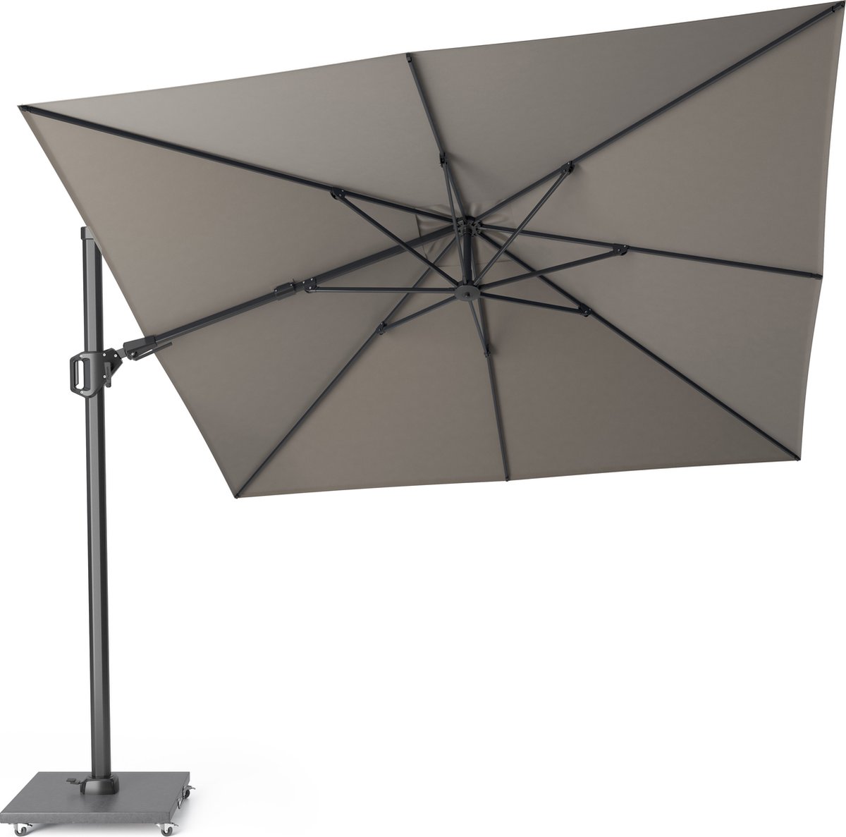 Platinum Challenger Zweefparasol T2 premium - 3x3 m. Manhattan Grey