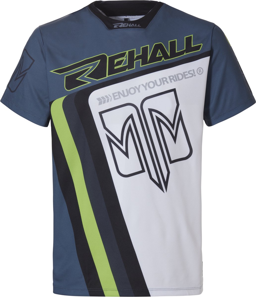 Rehall HAZE-R Heren Fietsshirt Korte Mouw Mountainbike Shirt Sportshirt Groen