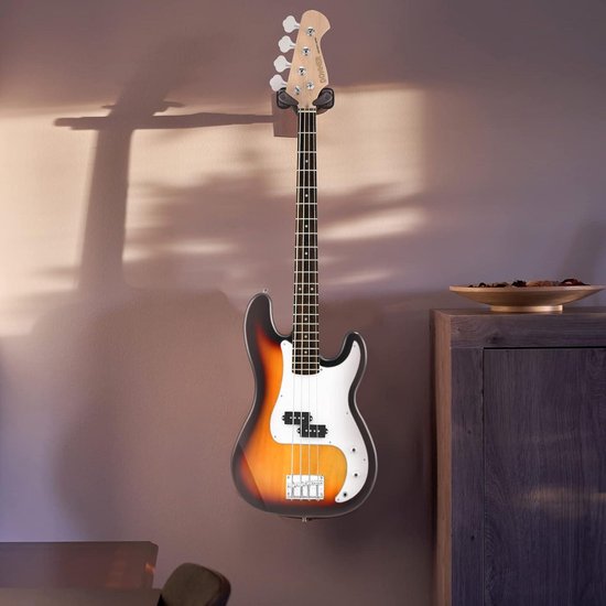 STRICH Walnut Base Gitaar Hanger - U-vormige Gitaar Muurbevestiging met