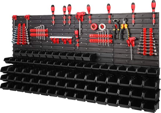 lyrlody Keukenrek, wandrek, gereedschapsrek, 10 haken, wandrek, organizer voor de uur, zwart