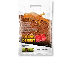 Exo Terra Bodembedekking - Reptielen - Stone Desert Substraat Outback Red 5kg - 35x20x6cm Rood - 1st