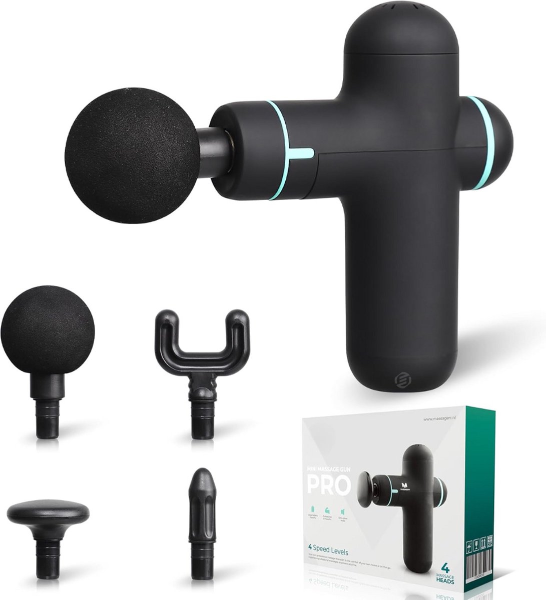Equivera Massage Gun Professioneel - Massagegun - Massageapparaten - Massage Pistool - Compact Massage Apparaat