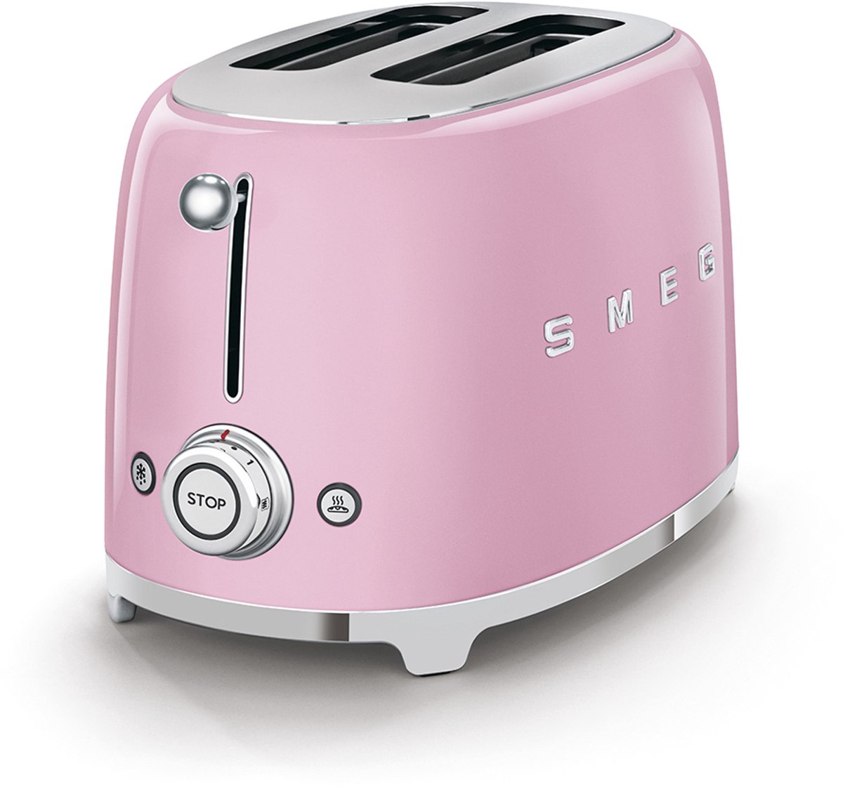 SMEG TSF01PKEU - Broodrooster - Roze - 2x2 - 950W - 6 niveaus thumbnail 6