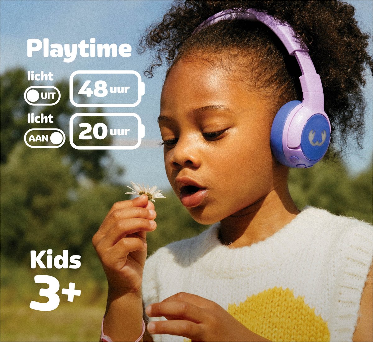 Afbeelding 2 van Fresh 'n Rebel Code Junior - Draadloze Bluetooth Koptelefoon voor Kinderen - Kids Koptelefoon - Inclusief Kabel - Cool Candy