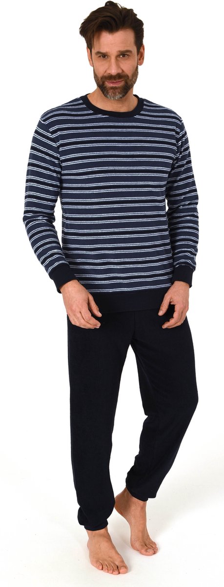 Normann heren badstof Trend 70137 - Blauw