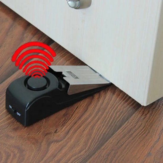 125 dB Anti-Diefstal Alarm Deurstopper – Wedge Vormige Beveiliging Stopper, Home Veiligheidssysteem, Inbraakpreventie Blokkeersysteem