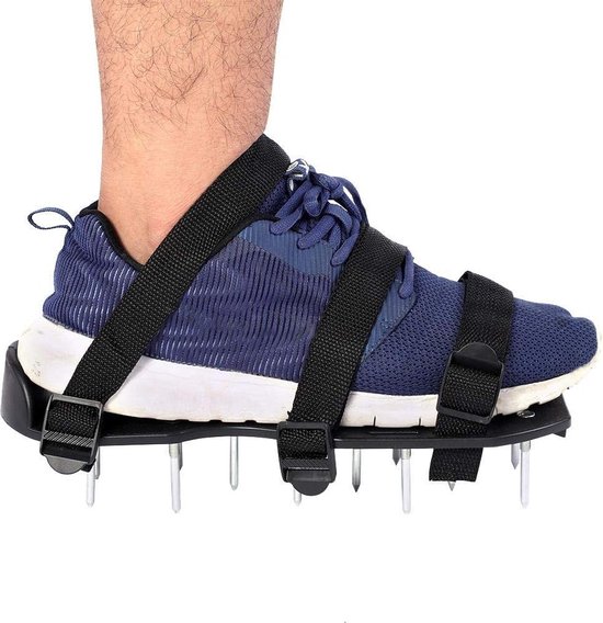 Gazonbeluchter schoenen met dubbele riemen op wreef Heavy Duty Spiked