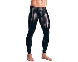 Strakke latex wetlook broek mannen - PU Leder - Club kleding - Erotische broek - Faux leer - Lange pijpen