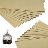 Bol.com Vogelkooi Grind Liner Papier | Vogelslijpen Schuurpapier | Gemakkelijk schoon Huisdier Schuurpapier | Zand Accessoires v... aanbieding