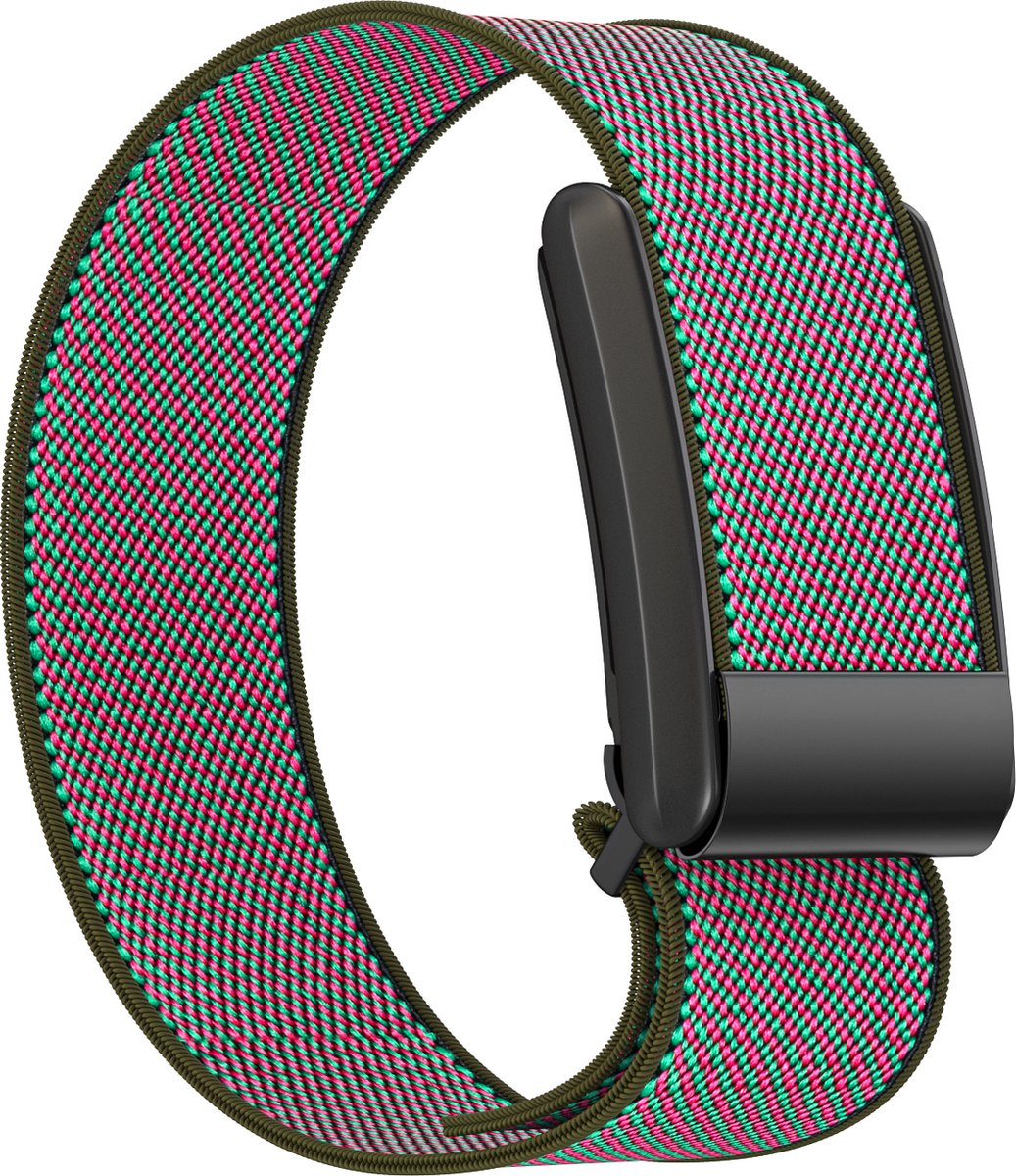EP Goods - Bandje geschikt voor WHOOP 3.0 & WHOOP 4.0 - Nylon - Armband - Verstelbaar Polsbandje - Grijs/Blauw