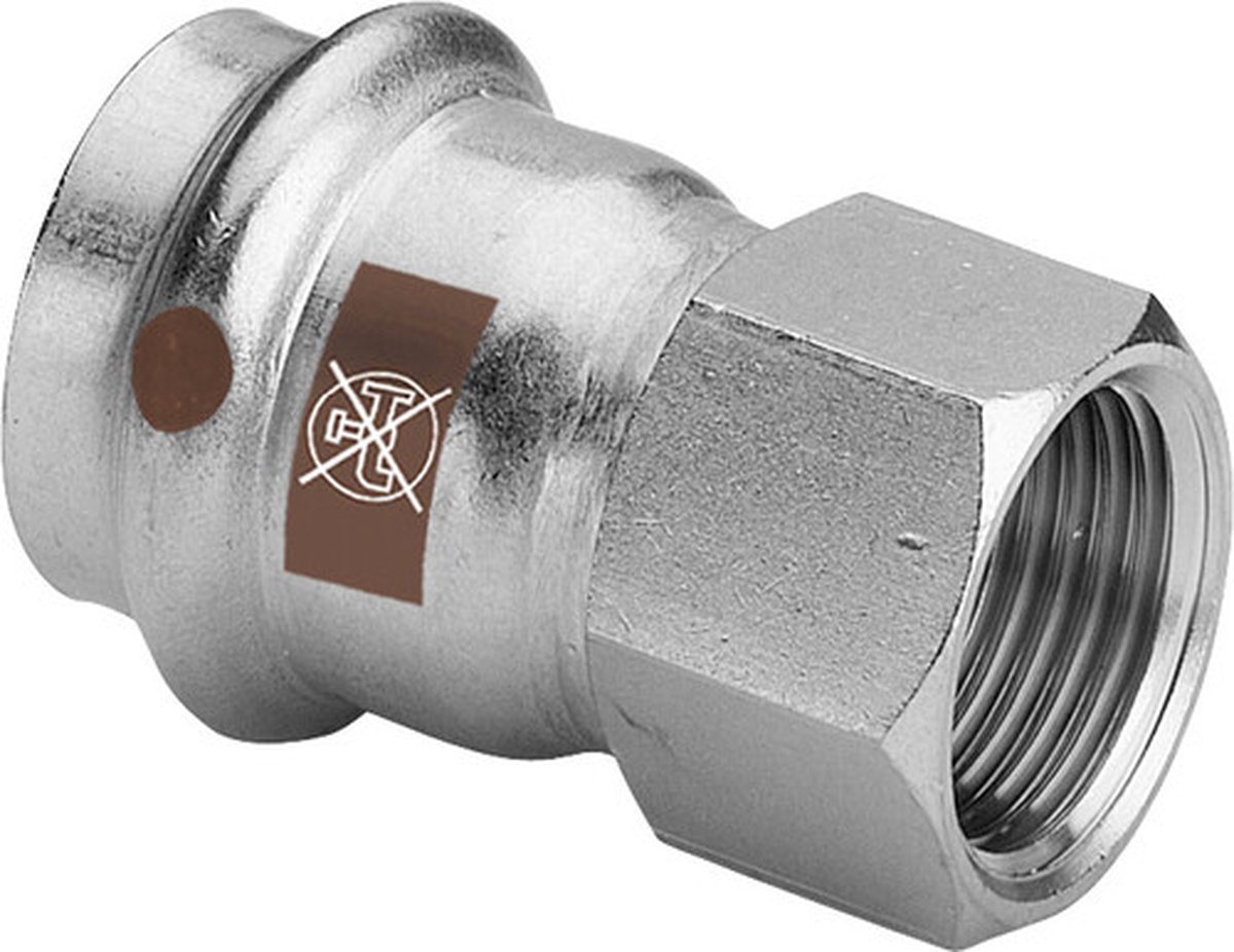 Viega Temponox-overgangsstuk, d 35mm, Rp 11/4 roestvrij staal Model 1712, 811853