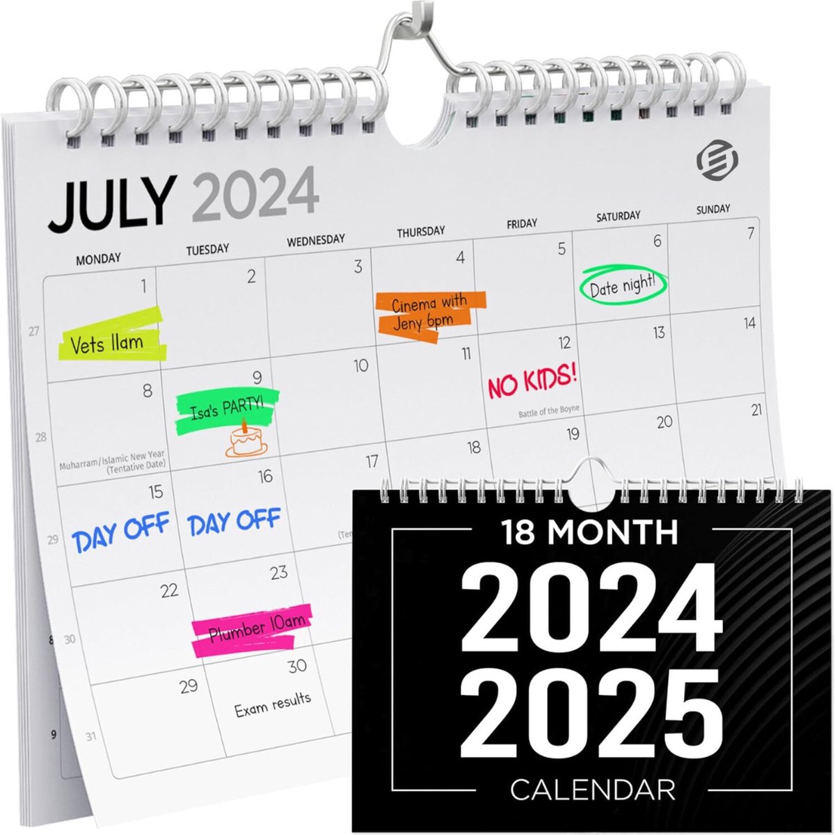 Equivera Jaarkalender 2025 - Maandkalender - Jaar Kalender - Jaarkalender - Jaarplanner - Kalender 2025